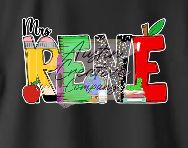 Teacher Name Shirt