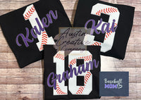 Baseball Number Shirt