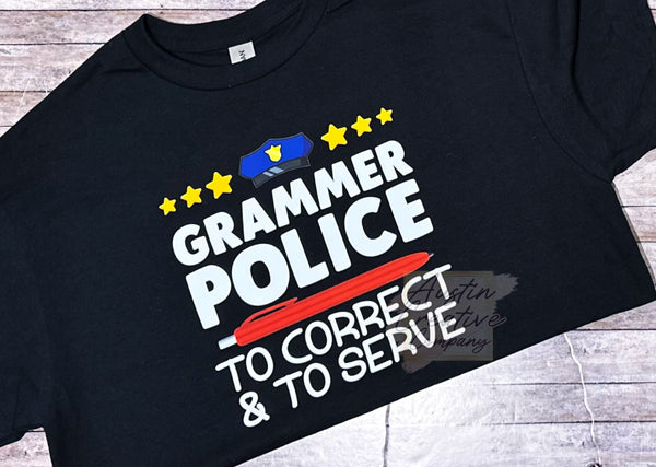 Grammar Police Shirt