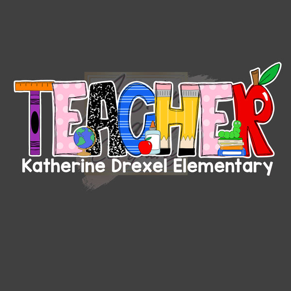 Teacher Font Shirt