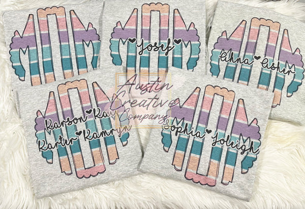 Summer Scallop Monogram Shirt