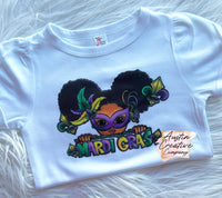 Mardi Gras Afro Puff Girl
