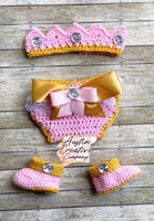 Princess Crochet Baby Set
