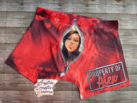 Valentine Boxers With Picture (Red Heart)