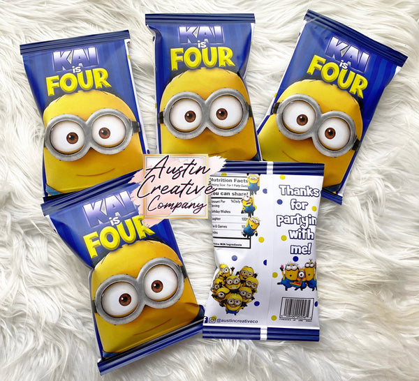 Minion Chip Bag Favors